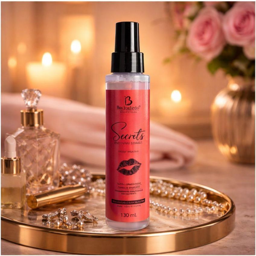 Desodorante Colônia Body Splash Secrets Feminino Vanilla Doce 130ml Utimix - imagem 3