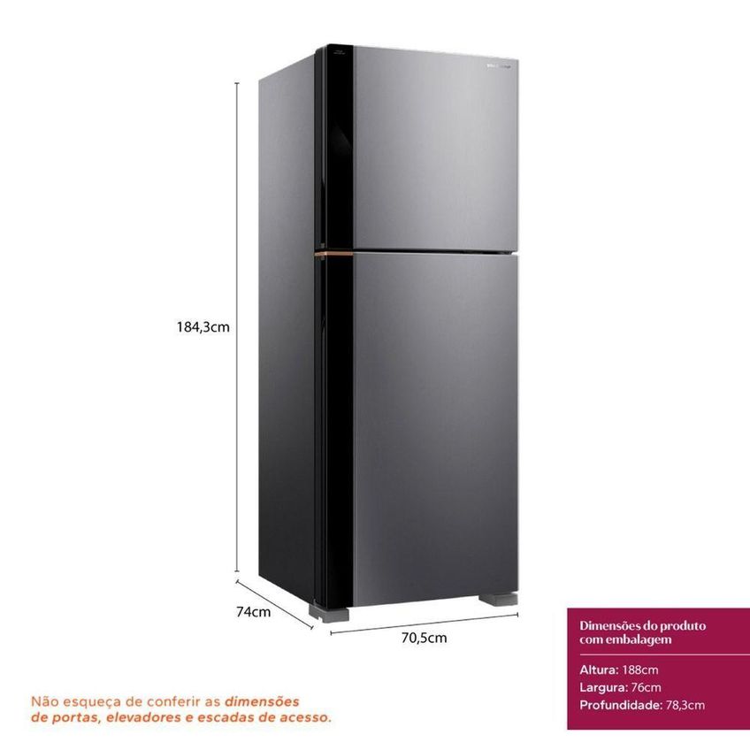 Geladeira Brastemp Duplex Frost Free Inverter 476l Com Smart Cold Brm60akxna Inox Bivolt - imagem 3