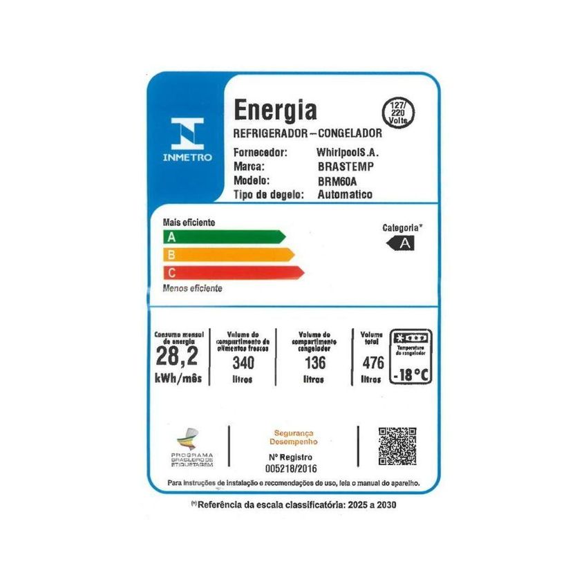 Geladeira Brastemp Duplex Frost Free Inverter 476l Com Smart Cold Brm60akxna Inox Bivolt - imagem 5