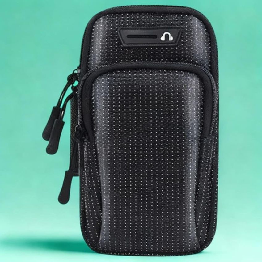 Bolsa De Braço Esportiva Para Celular Impermeável Com Bolso Para Chave E Fone Utimix - imagem 3