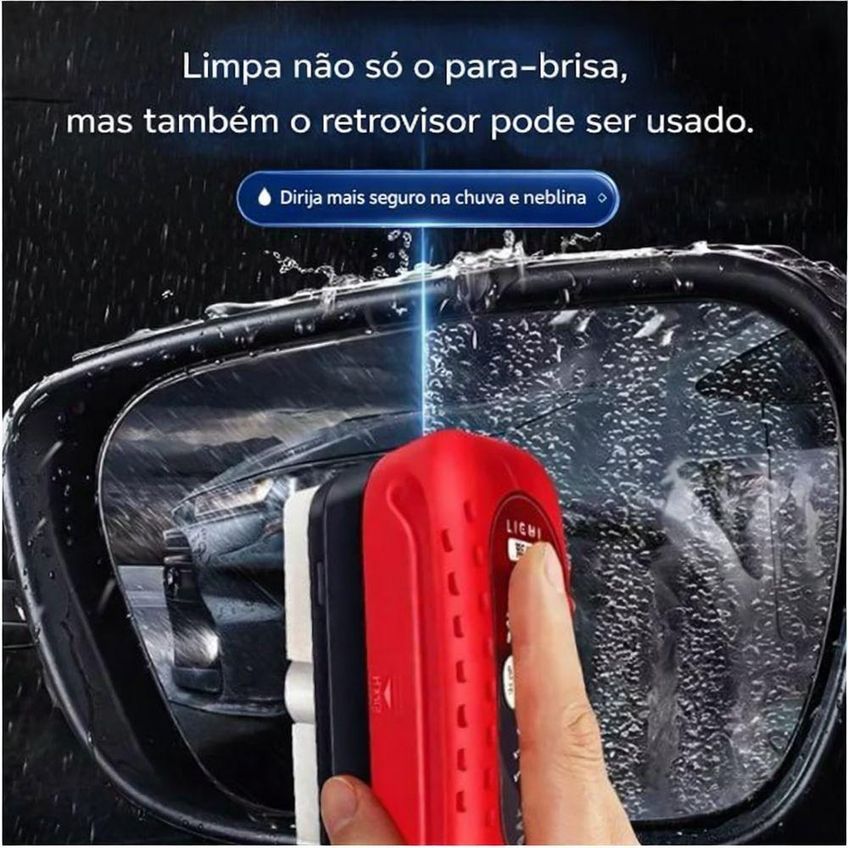 Escova Limpa Vidros Automotiva Para-brisa Cabo Longo Desembaçante Com Reservatório Utimix - imagem 3