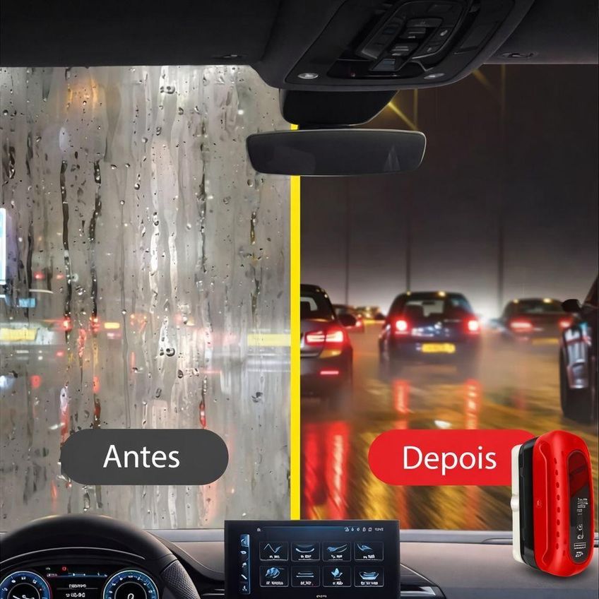 Escova Limpa Vidros Automotiva Para-brisa Cabo Longo Desembaçante Com Reservatório Utimix - imagem 4