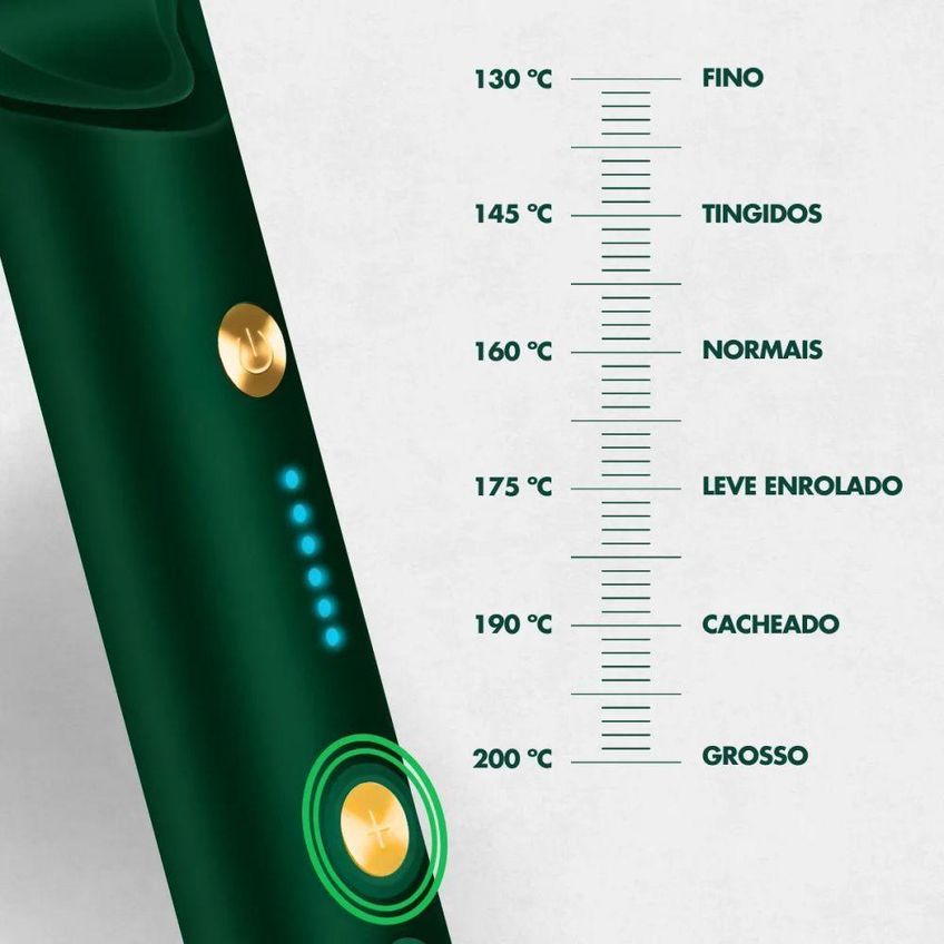 Escova Alisadora De Cabelo 5 Em 1 Profissional Verde Utimix Cerdas Cerâmicas Íons Bivolt - imagem 2