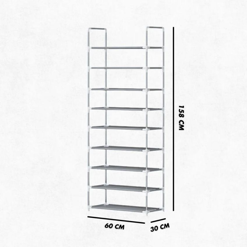 Sapateira Vertical Organizadora Sapateira Vertical Giga 9 Prateleiras Utimix - imagem 4