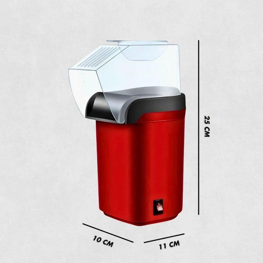 Máquina De Pipoca Elétrica Doméstica Utimix Sem Óleo Ar Quente 1200w 3 Minutos 110v - imagem 5