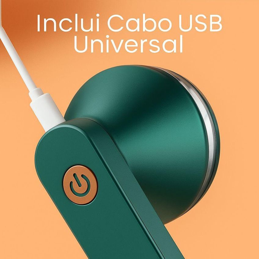 Removedor Elétrico De Pelos E Fiapos Recarregável USB Portátil Para Roupa Verde Utimix - imagem 3