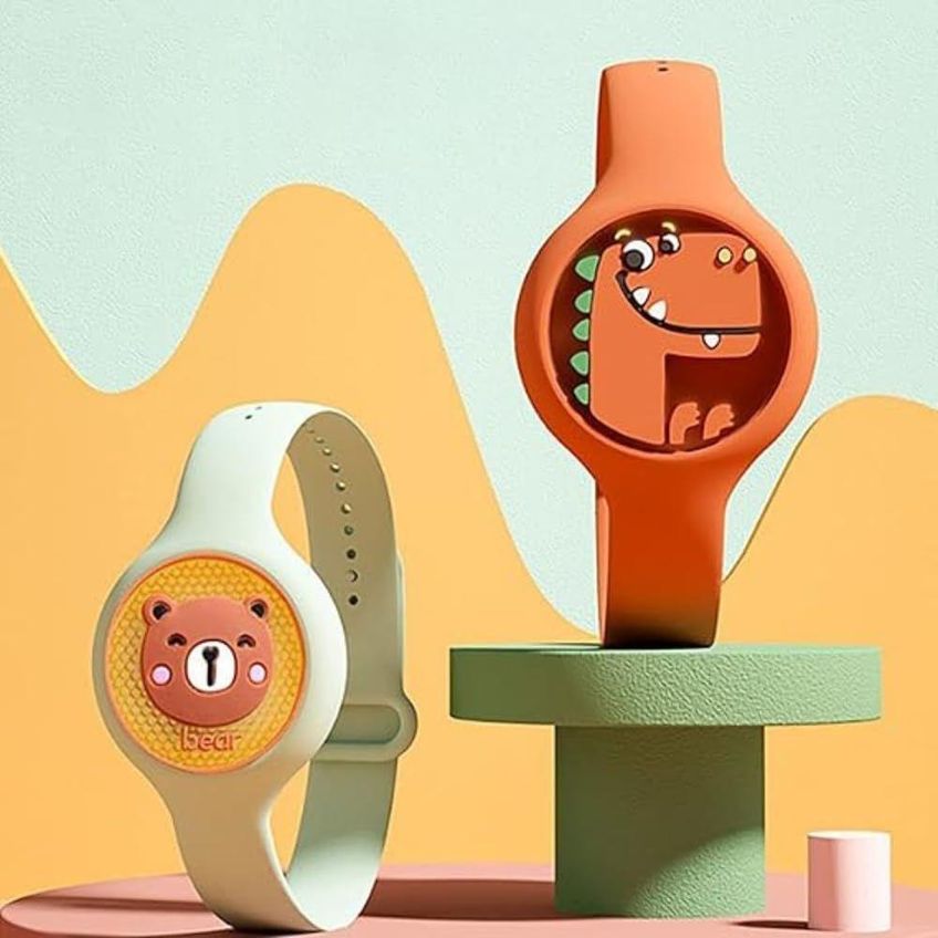 Pulseira Repelente Infantil Ajustável Proteção Contra Mosquito E Dengue Silicone Macio Natural - imagem 4