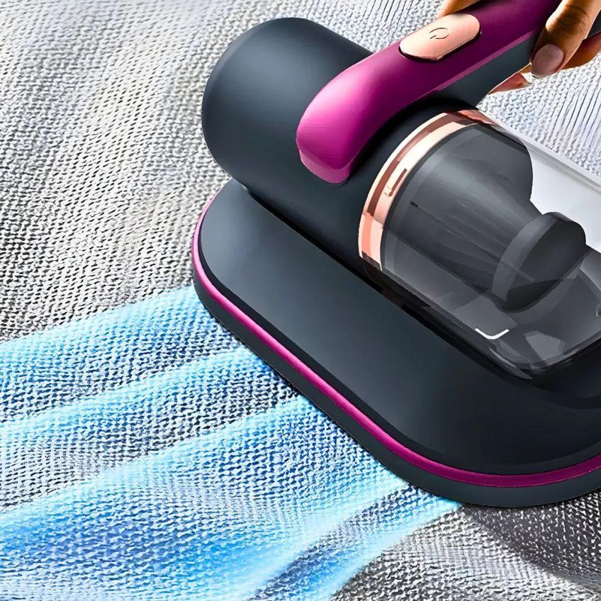 Aspirador De Ácaros Sem Fio Portátil Para Cama Sofá E Colchão Abs Filtro Hepa Recarregável Roxo - imagem 4