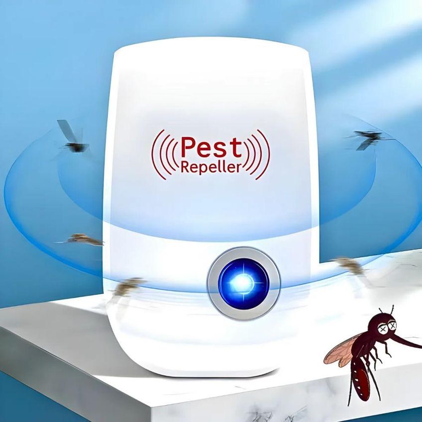Repelente Eletrônico Ultrassônico Bivolt Controle De Pragas Mata Rato Barata Mosquito E Aranha - imagem 3