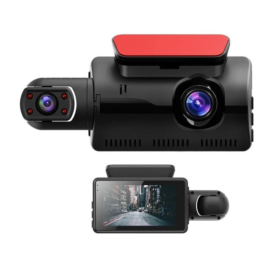 Câmera Veicular DVR Dupla Frontal E Interna Full HD Visão Noturna Sensor G 12V Utimix - imagem 3