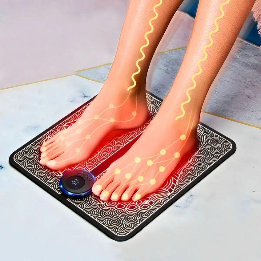 Massageador Elétrico Para Pés E Pernas EMS Magnético Relaxante Alívio De Dores Circulação - imagem 3