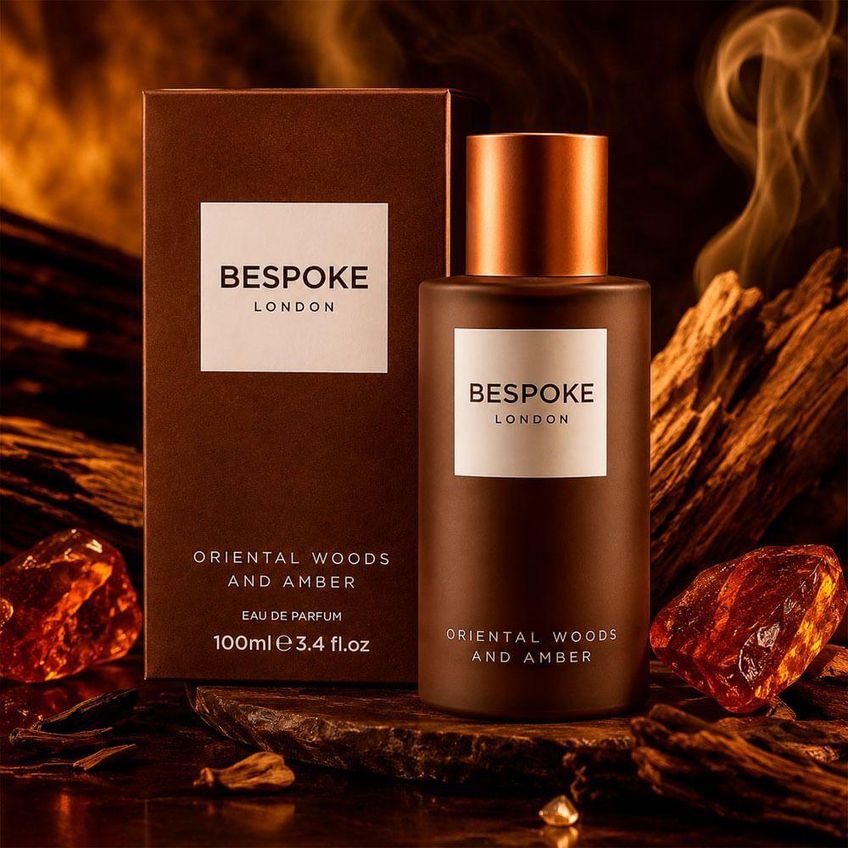 Perfume Oriental Woods & Amber Masculino Eau De Parfum Amadeirada 100ml Bespoke - imagem 3