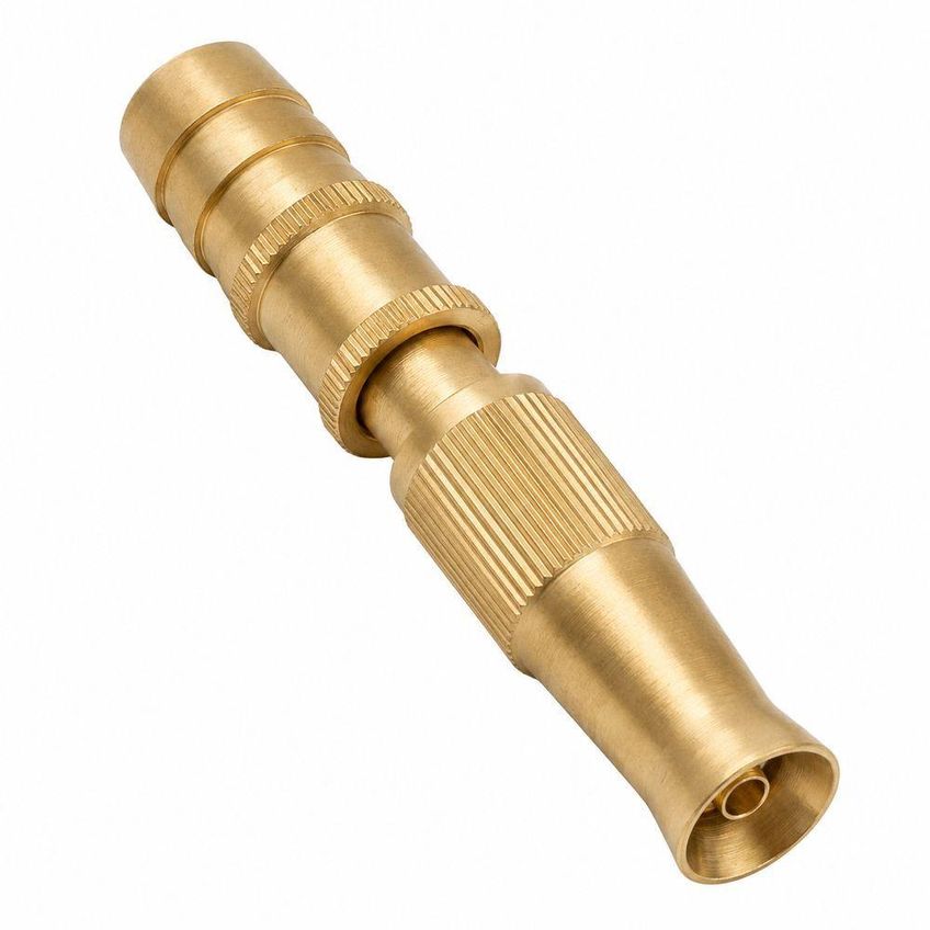 Bico Esguicho Para Mangueira Alta Pressão Jato Ajustável Dourado Utimix - imagem 3