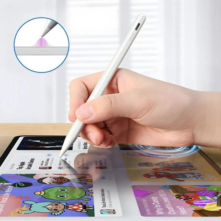 Caneta Stylus Digital Universal Touch Ponta Fina 1,5mm Escrita Precisa Recarregável Utimix - imagem 5
