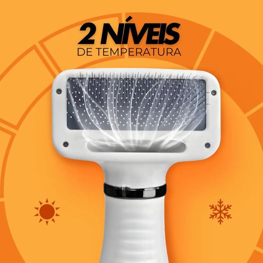 Secador Elétrico 2 Em 1 Com Escova Para Pets Utimix Cães E Gatos 300w 110v - imagem 5
