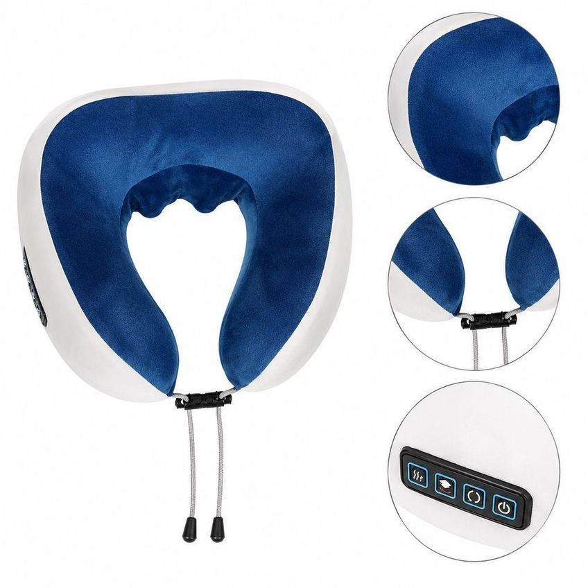 Almofada De Massagem Elétrica Para Pescoço E Ombro Utimix Vibração Aquecimento USB 5V Único - imagem 4