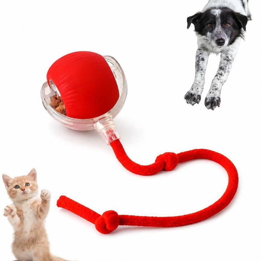 Brinquedo Interativo Para Pet Utimix Bola Giratória Inteligente Cão E Gato Plástico Abs - imagem 3