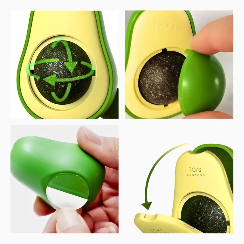 Brinquedo Para Gatos Com Catnip Utimix Interativo Pelúcia Com Bolinha Plástico Único 1 Estrutura - imagem 3