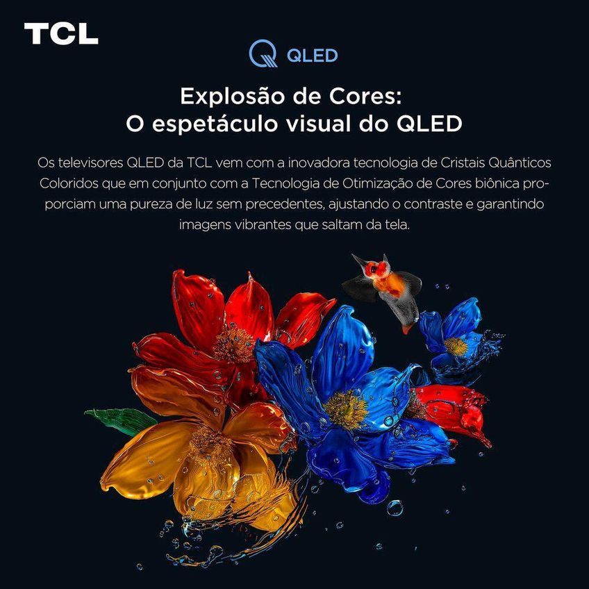 Smart TV TCL 65T6C 65 Polegadas 4K Ultra HD QLED Preto Bivolt - imagem 4