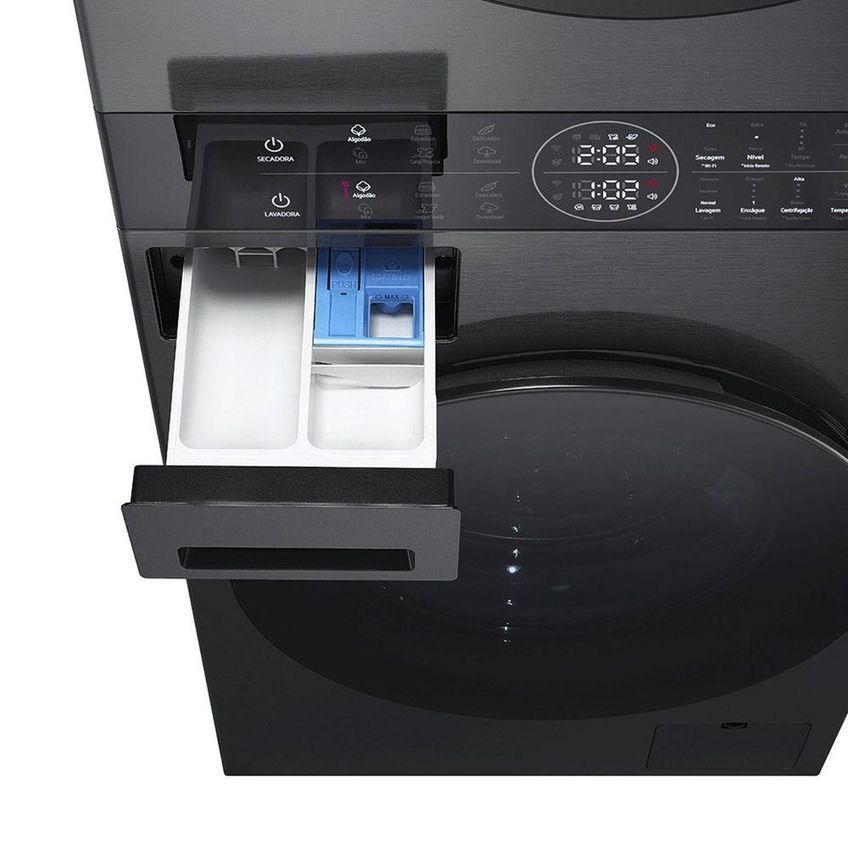 Lava E Seca LG Washtower 14kg 10kg com AI DD e TurboWash Black Inox 220V - imagem 3