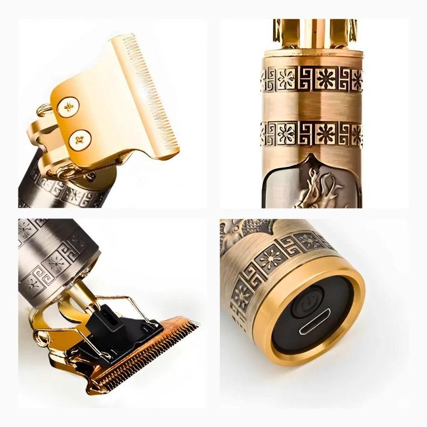 Máquina De Cortar Cabelo E Barbear Utimix Profissional Lâmina Inox Recarregável Sem Fio 5w - imagem 3