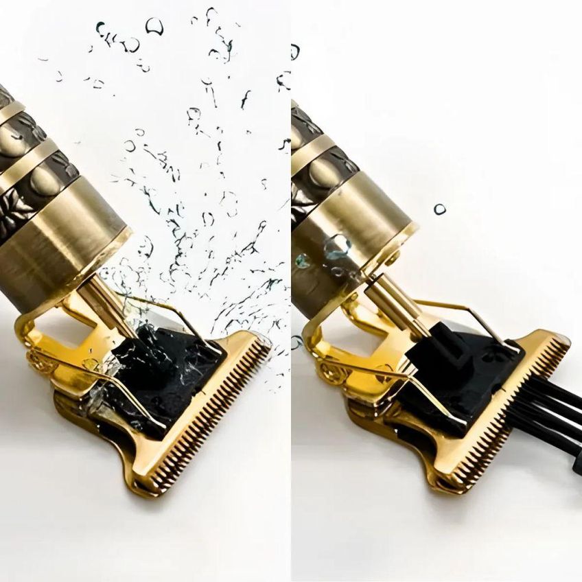 Máquina De Cortar Cabelo E Barbear Utimix Profissional Lâmina Inox Recarregável Sem Fio 5w - imagem 4