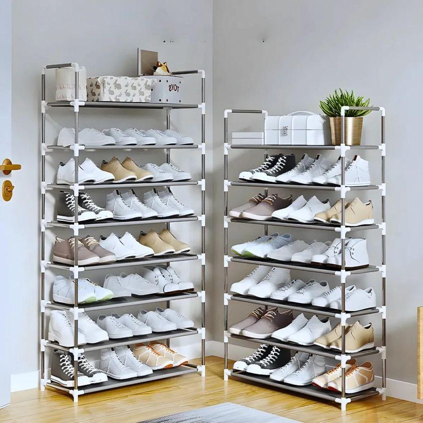 Sapateira Vertical Organizadora Giga 9 Prateleiras Até 27 Pares Plástico Utimix - imagem 4