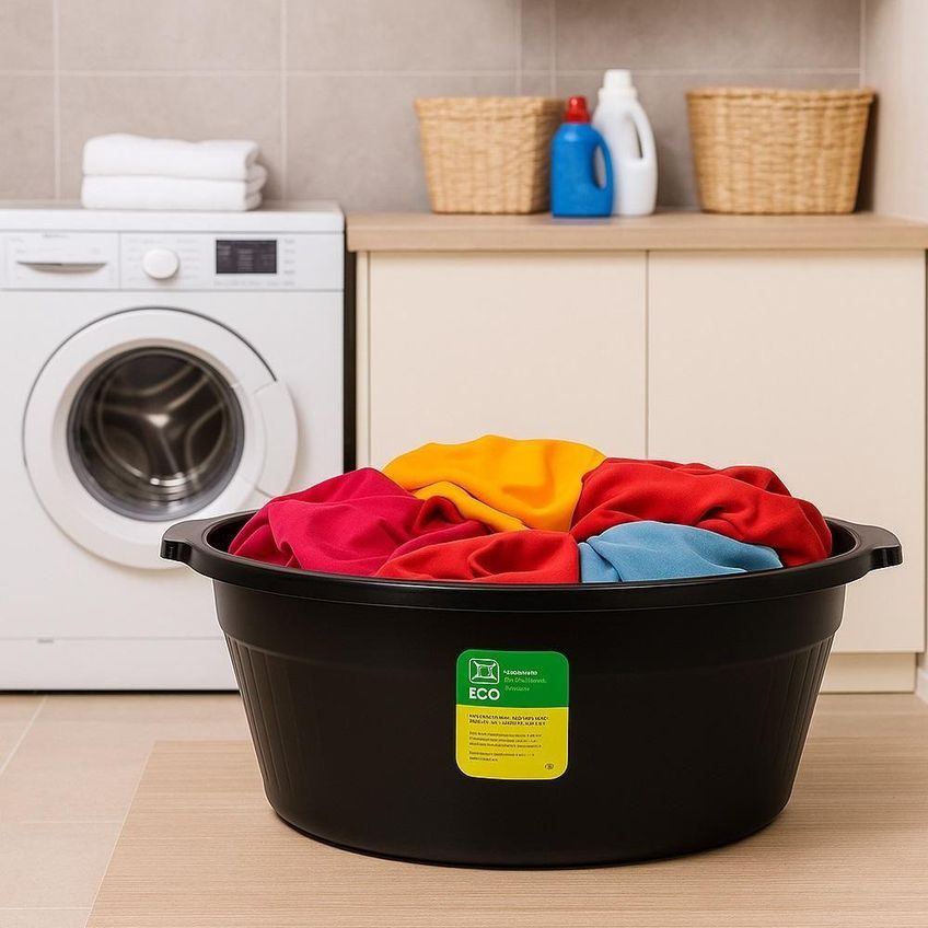 Bacia Para Roupa Bacia Canelada Eco Plástico Reciclado Multiuso 31l Yeet - imagem 3
