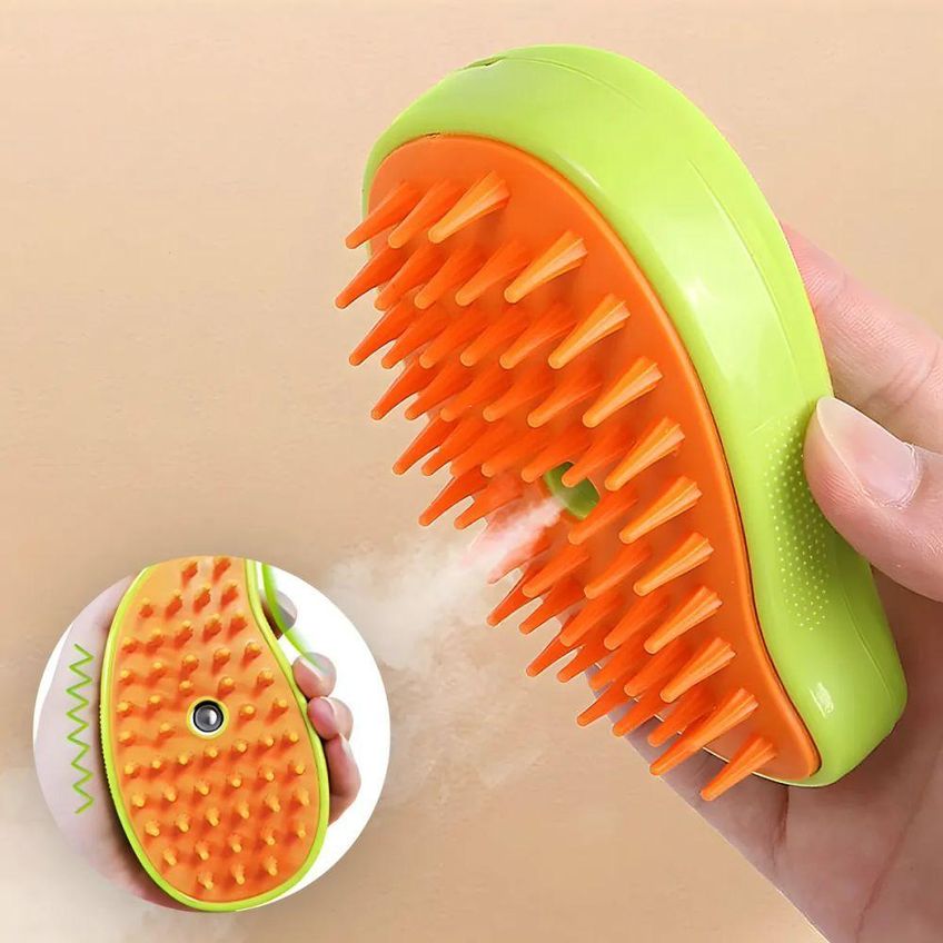 Escova Autolimpante A Vapor Para Pets Utimix 3 Em 1 Cães E Gatos - imagem 5