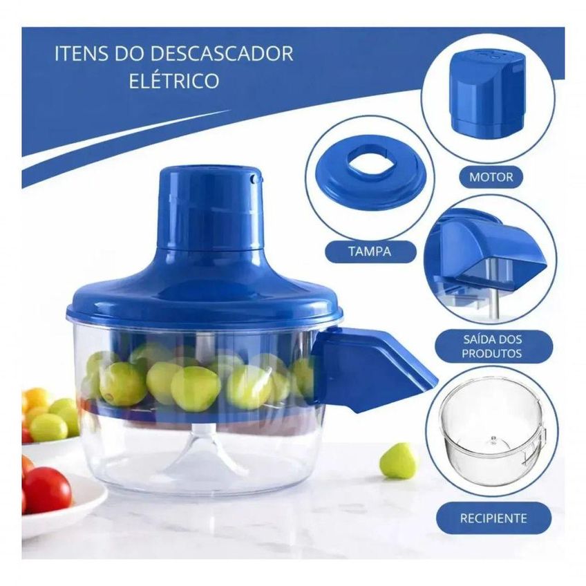Descascador Elétrico Automático Multifuncional De Frutas Batata E Legumes Aço Inoxidável Plástico - imagem 5