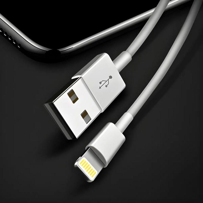 Cabo Lightning Usb Carga Rápida Nylon Trançado Reforçado 1 Metro Transmissão De Dados Utimix - imagem 3