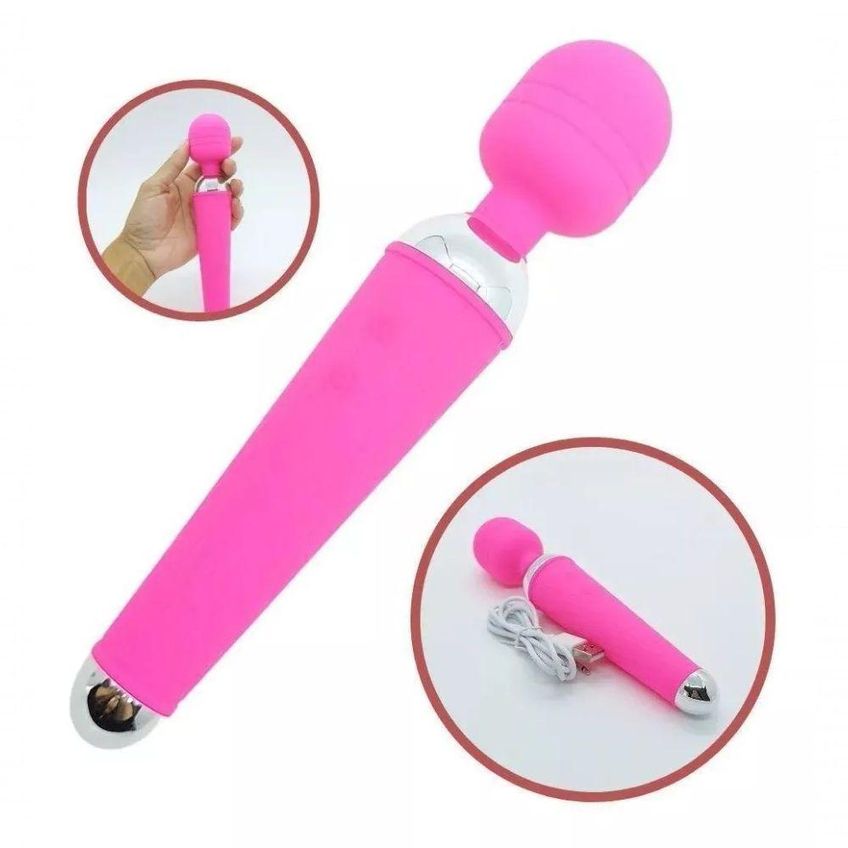 Vibrador Feminino Massageador Clitoriano Silicone Rosa Recarregável Utimix - imagem 3