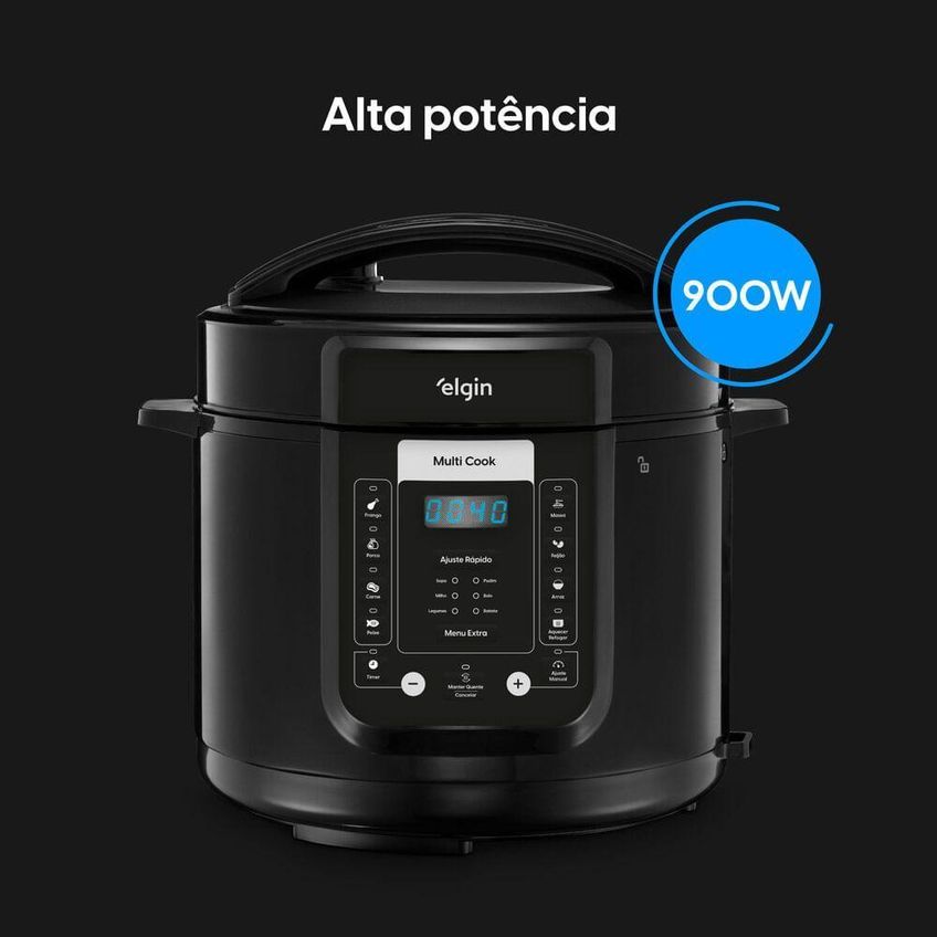 Panela De Pressão Elétrica Elgin Multi Cook 5l 900w 14 Funções Inox 110v - imagem 3