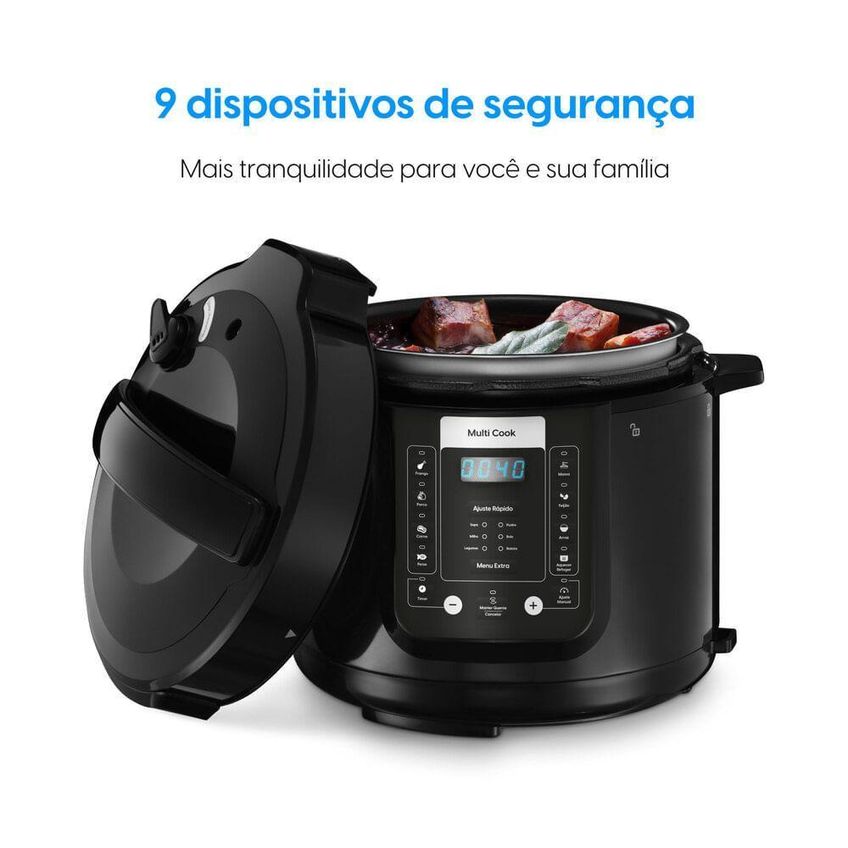 Panela De Pressão Elétrica Elgin Multi Cook 5l 900w 14 Funções Inox 110v - imagem 4