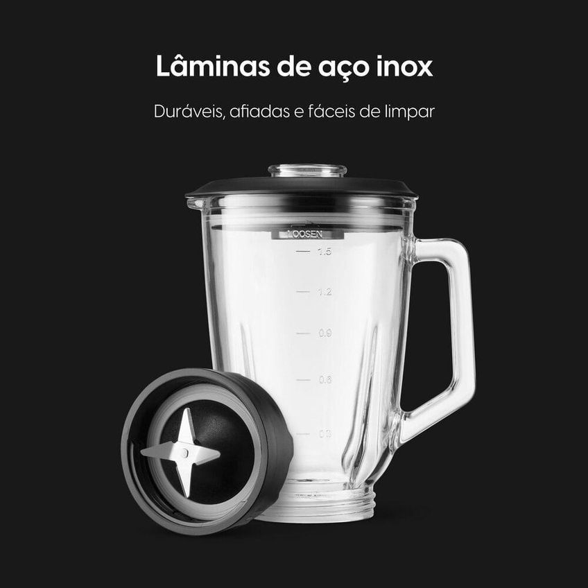 Liquidificador Elgin Super Force 900w 1,9l Preto 3 Velocidades 110v - imagem 3