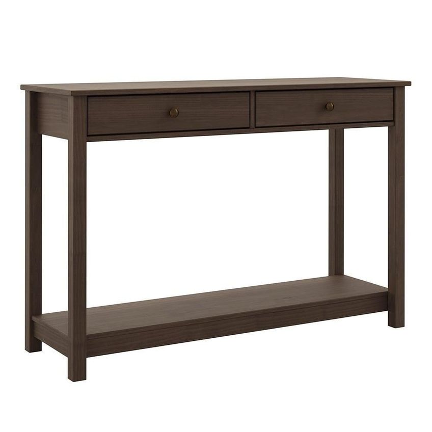 Aparador Vitalis Moderno 2 Gavetas Madeira Maciça 120cm Marrom Mpozenato - imagem 4
