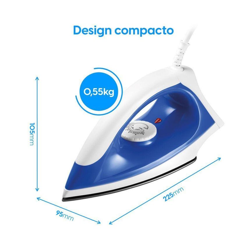 Ferro De Passar Seco Elgin Iron Force Plus 1100w Base Antiaderente 110v - imagem 5