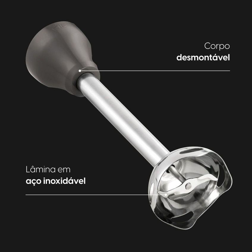 Mixer 3 Em 1 Elgin Power Inox Lunar 600w Cinza 220v - imagem 4