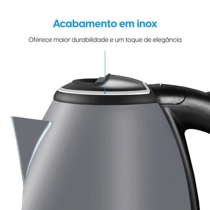 Chaleira Elétrica Elgin Lunar 2L Inox 220V - imagem 3