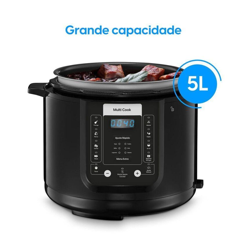 Panela De Pressão Elétrica Digital Elgin Multi Cook 5l 900w Inox 220v - imagem 3