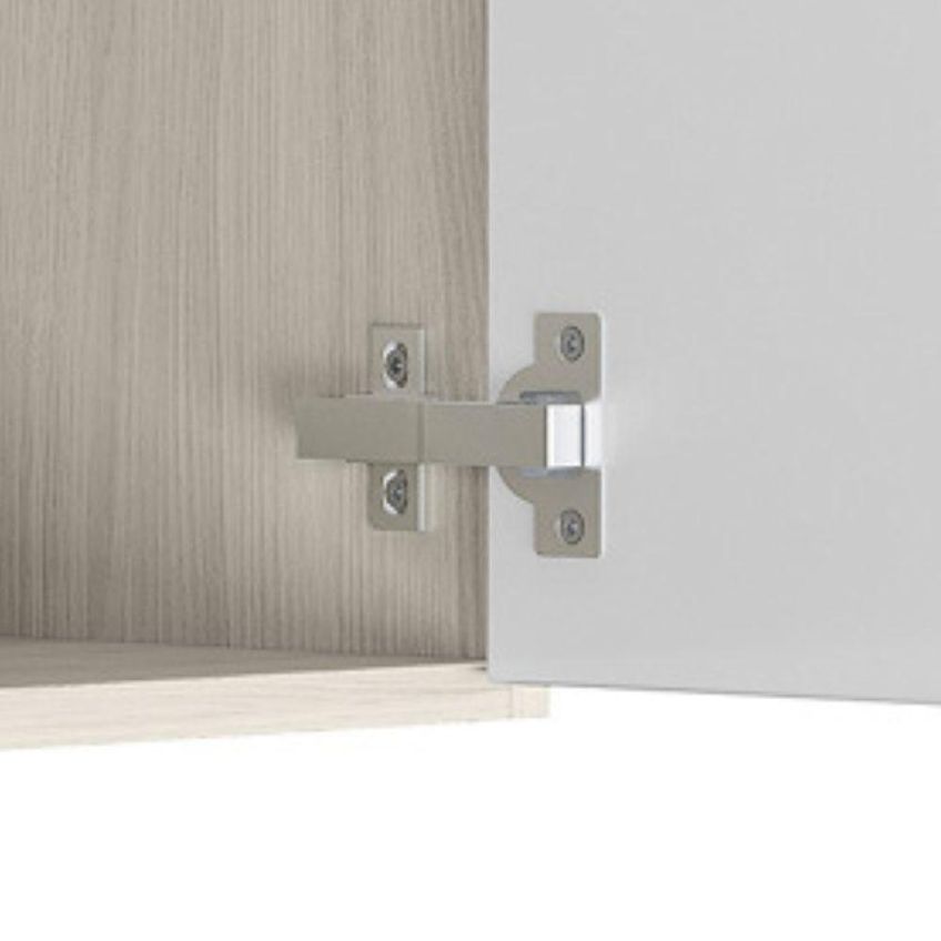 Balcão Com Tampo Kali Premium 2 Portas MDF 60cm Branco Nicioli Móveis - imagem 3