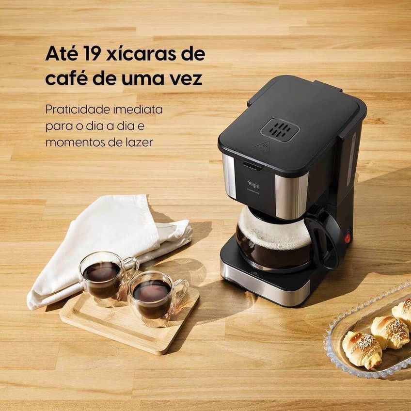 Cafeteira Elétrica Elgin Essential Coffee 19 Xícaras Inox 220V - imagem 4