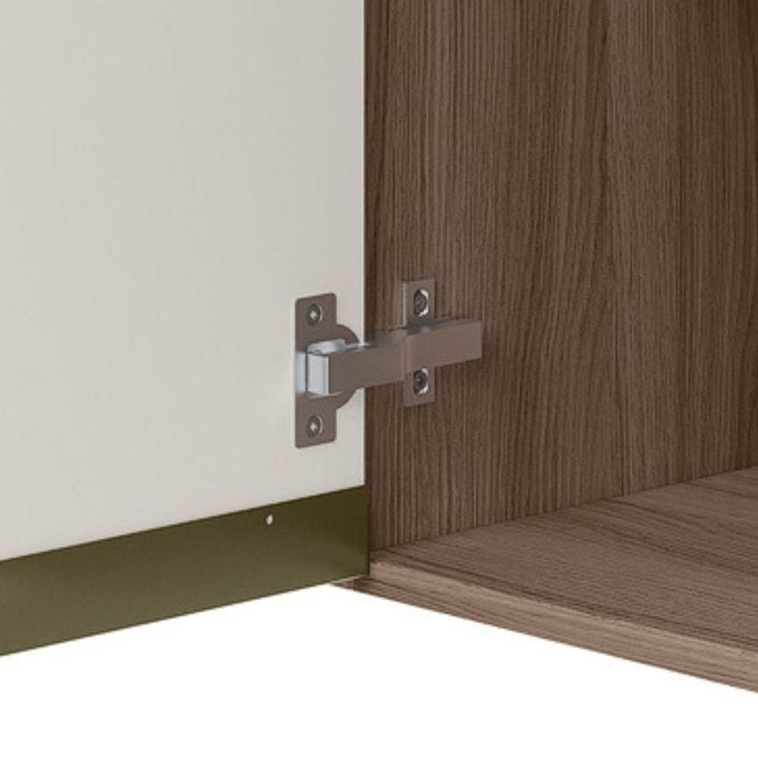 Armário Aéreo Kali Premium 40cm 1 Porta MDF Basculante Off White Nicioli Móveis - imagem 3