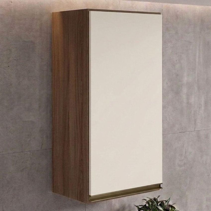 Armário Aéreo Kali Premium 40cm 1 Porta MDF Basculante Off White Nicioli Móveis - imagem 4