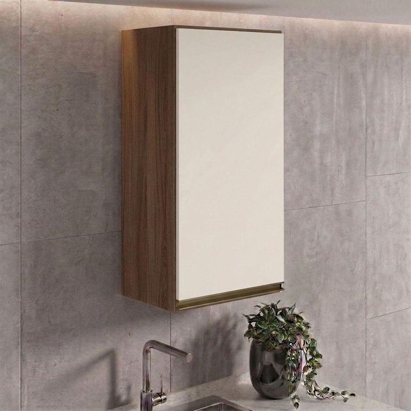 Armário Aéreo Kali Premium 40cm 1 Porta MDF Basculante Off White Nicioli Móveis - imagem 5