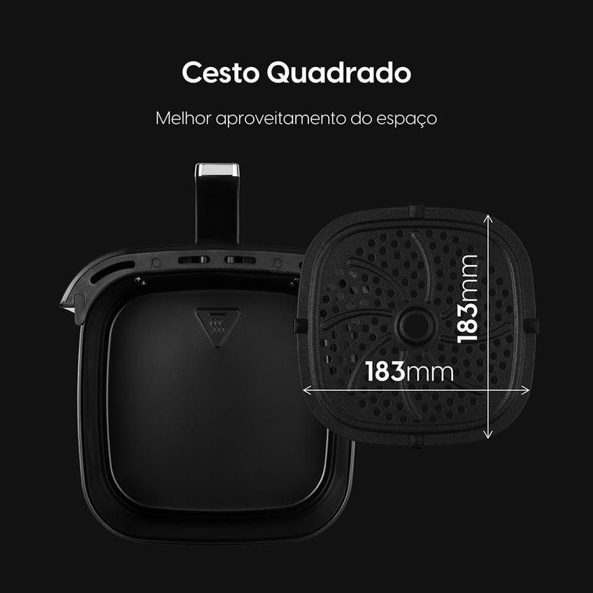 Fritadeira Sem Óleo Air Fryer Elgin Facilita Fry AFG35 3,5L 1400W Preto 220V - imagem 4