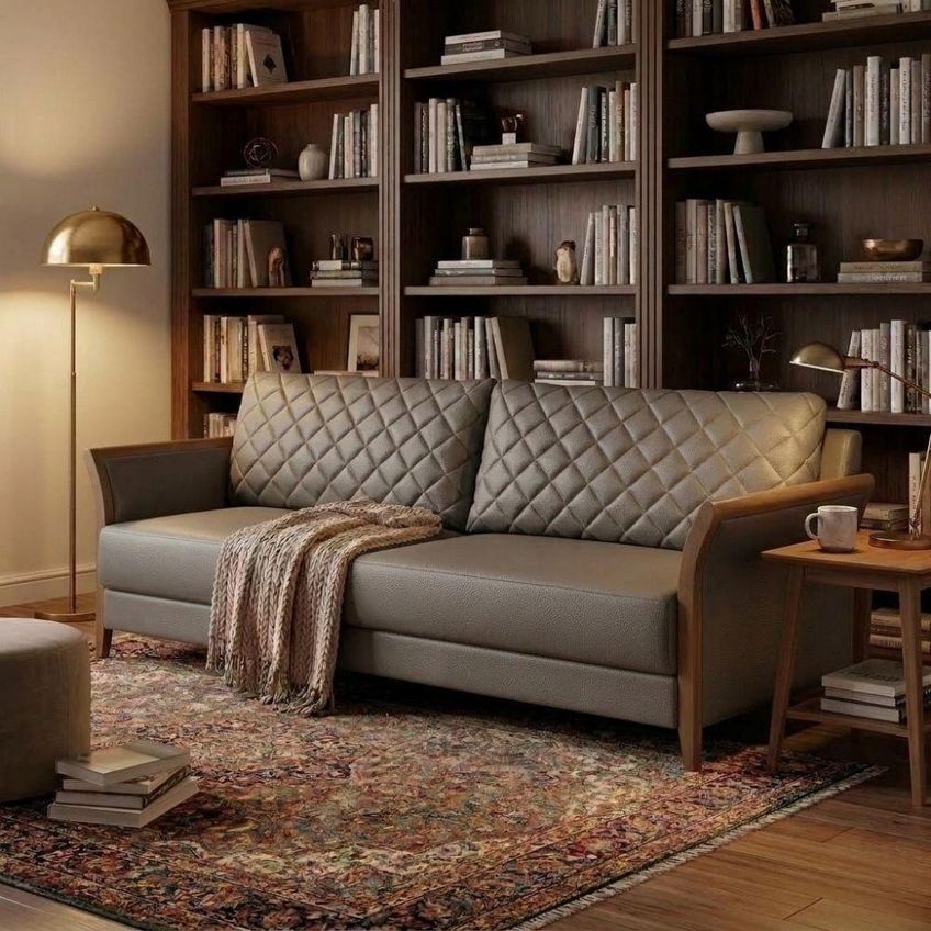 Sofá Ambar 2 Lugares 165cm Café Courino Milani Movelaria - imagem 5