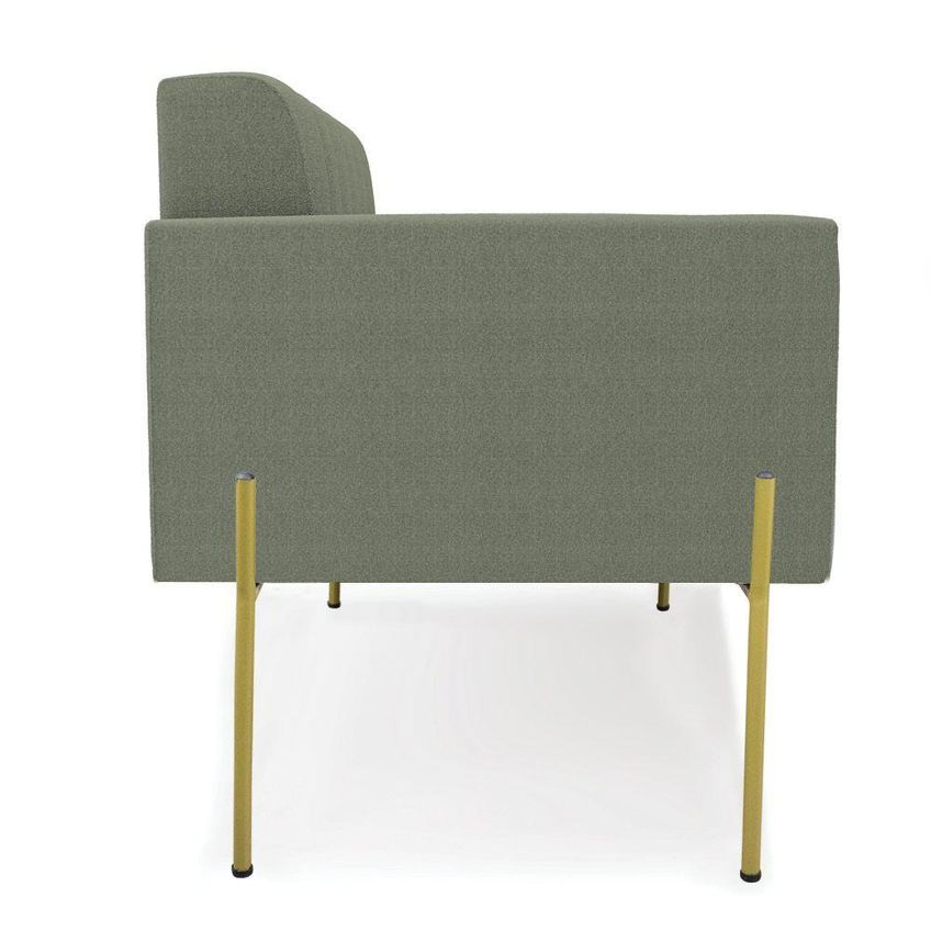 Sofá Namoradeira Elisa 2 Lugares 114cm Verde Pistache Bouclê D'rossi - imagem 4