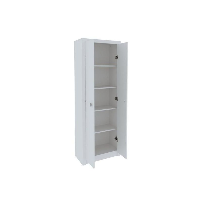 Armário Multiuso AM-3113 2 Portas 4 Prateleiras 60cm Branco Tecno Mobili - imagem 4