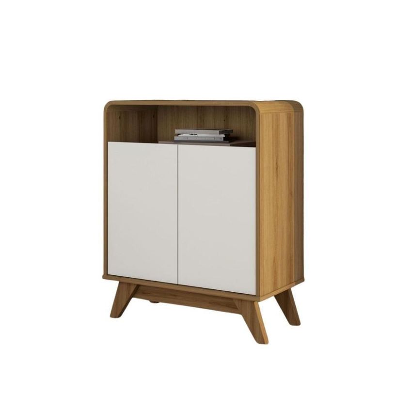 Bancada Nature Moderno 2 Portas 1 Gaveta MDP 160cm Amadeirado Mais De Casa - imagem 4
